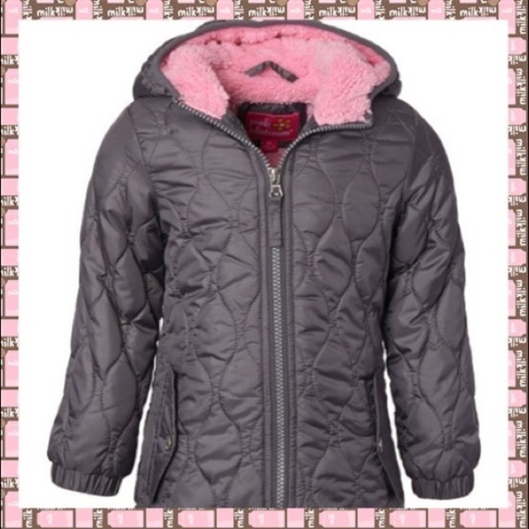 PINK PLATINUM-NWT-GIRLS GRAY AND PINK JACK… - Picture 2 of 8